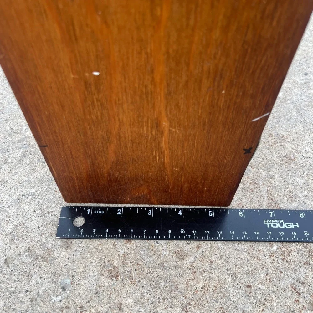 Vintage Rustic Wood Heart Wall Shelf Floating Farmhouse Brown 24 Inch Handmade